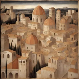 a city by Fra Angelico