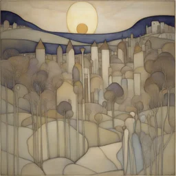 a city by Frances MacDonald