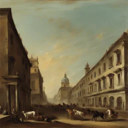 a city by Francesco Guardi