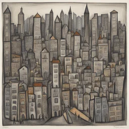 a city by Francis Newton Souza