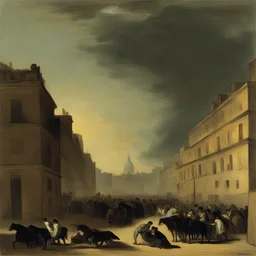 a city by Francisco Goya