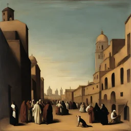 a city by Francisco de Zurbaran