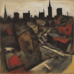 a city by Frank Auerbach