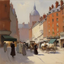 a city by Frank Bramley