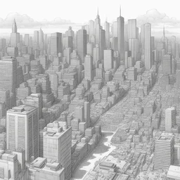 a city by Frank Cho