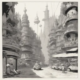 a city by Franquin