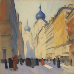 a city by Frantisek Kupka