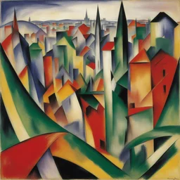 a city by Franz Marc