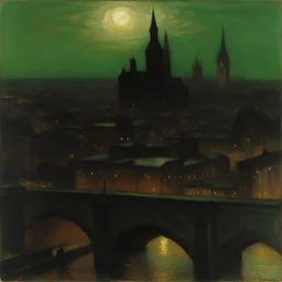 a city by Franz Stuck