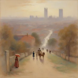 a city by Frederick McCubbin