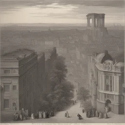 a city by Frederick Sandys