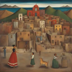 a city by Frida Kahlo