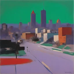 a city by Fritz Scholder