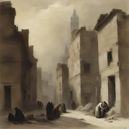 a city by Gabriel von Max