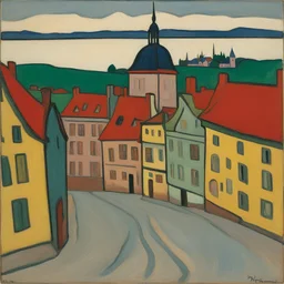 a city by Gabriele Münter