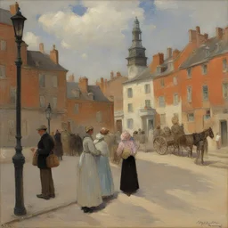 a city by Gari Melchers