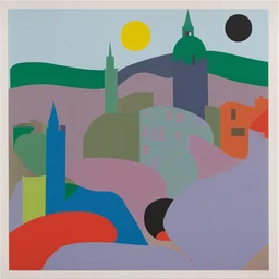 a city by Gary Hume