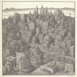 a city by Gary Larson