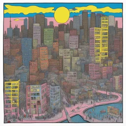 a city by Gary Panter
