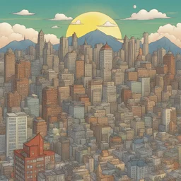 a city by Gene Luen Yang