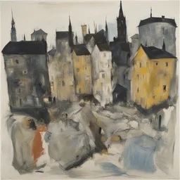 a city by Georg Baselitz