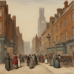 a city by George Goodwin Kilburne