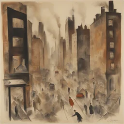 a city by George Grosz