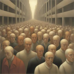 a city by George Tooker
