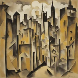 a city by Georges Braque