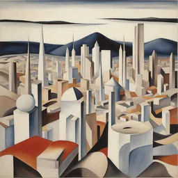 a city by Georgia O’Keeffe