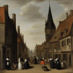 a city by Gerard ter Borch
