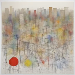 a city by Ghada Amer
