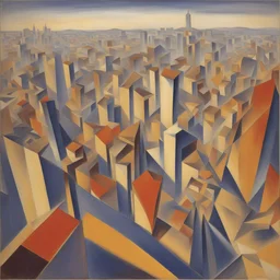 a city by Giacomo Balla
