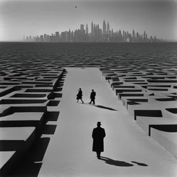 a city by Gilbert Garcin