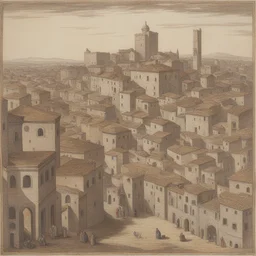a city by Giorgio Barbarelli da Castelfranco