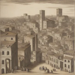 a city by Giovanni Battista Bracelli