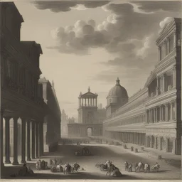 a city by Giovanni Battista Gaulli