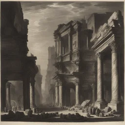 a city by Giovanni Battista Piranesi