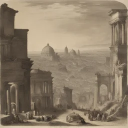 a city by Giovanni Benedetto Castiglione