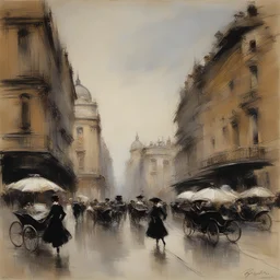 a city by Giovanni Boldini