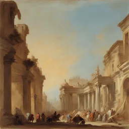 a city by Giovanni Domenico Tiepolo