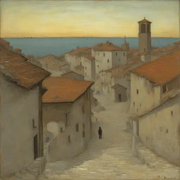a city by Giovanni Segantini