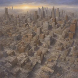 a city by Glenn Fabry