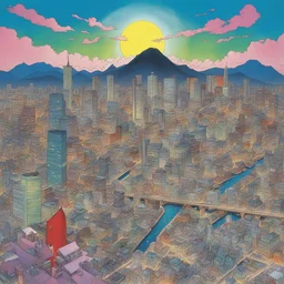 a city by Go Nagai
