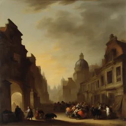 a city by Govaert Flinck