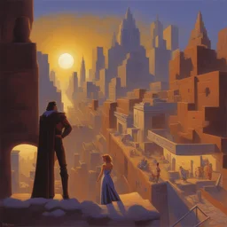 a city by Greg Hildebrandt