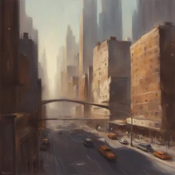 a city by Greg Rutkowski