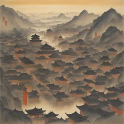 a city by Gu Hongzhong