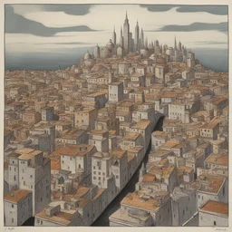 a city by Guido Buzzelli