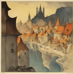 a city by Gustaf Tenggren